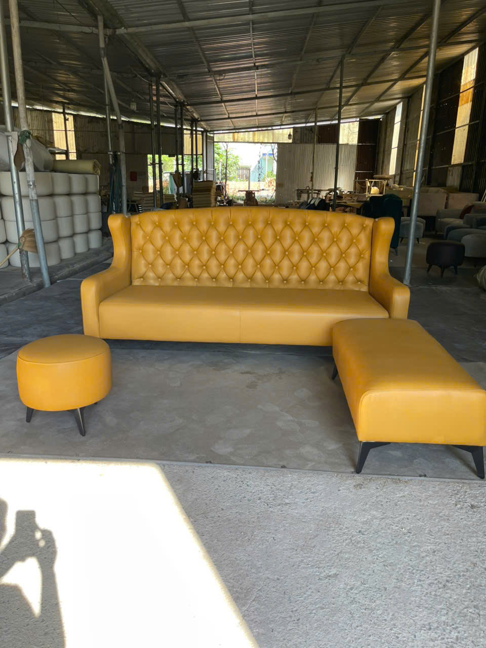 BỘ SOFA HIỆN ĐẠI AURORA BỌC RÚT NÚT